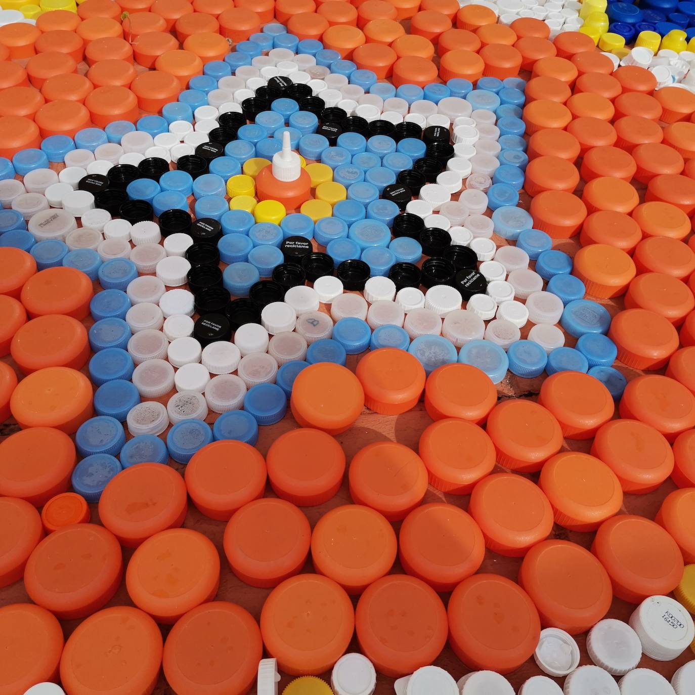 Proyecto artístico de reciclaje en Maristas San José.