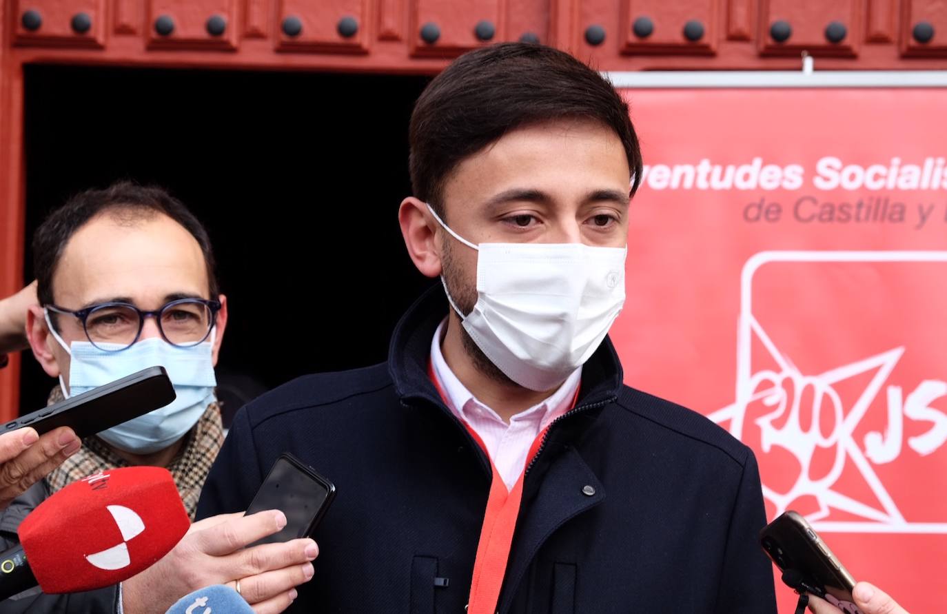 El secretario general del Psoe, Luis Tudanca, inaugura el XIV Congreso de Juventudes Socialistas de Castilla y León