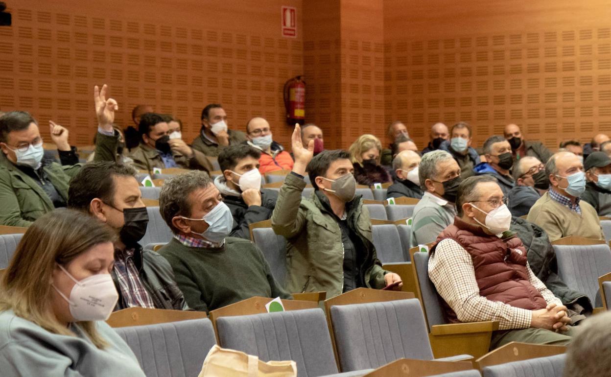 Un momento de la Junta General de Accionistas de Agroteo. 