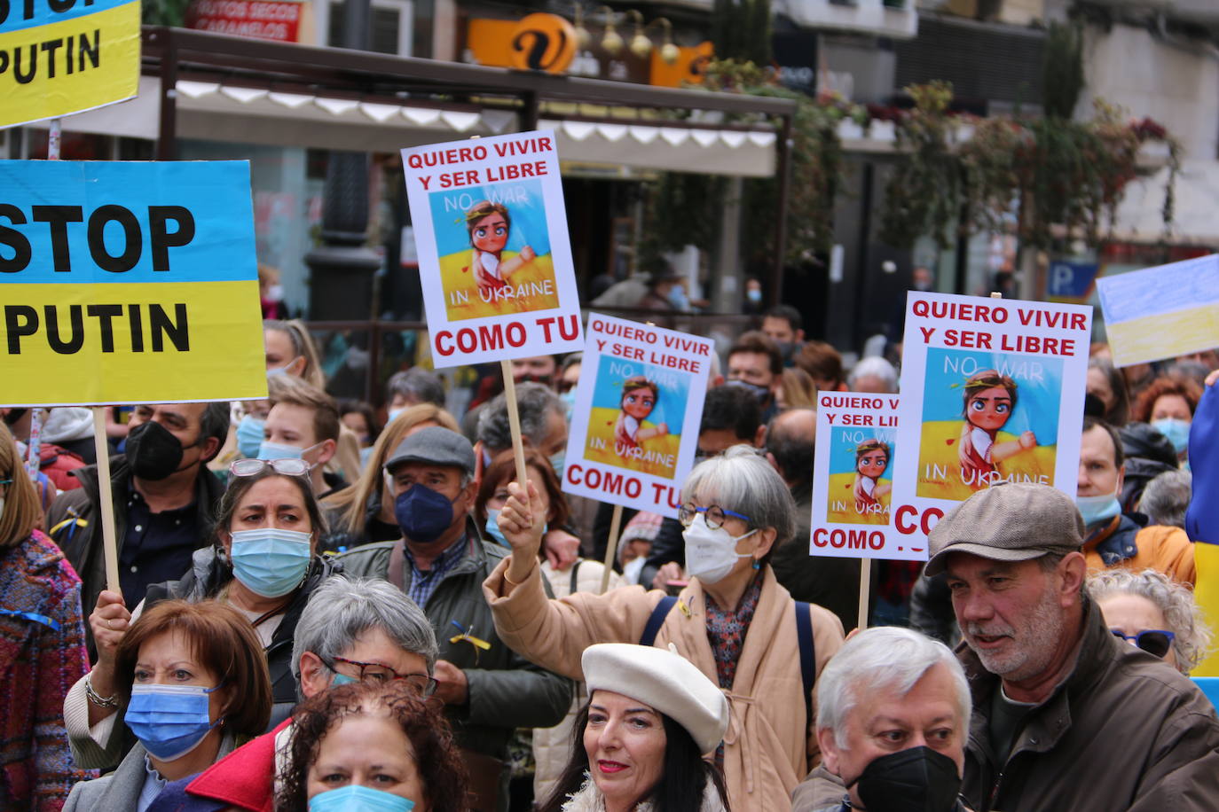 Miles de personas recorren la distancia entre Guzmán y Botines para apoyar al pueblo ucraniano en la guerra que están sufriendo a miles de kilómetros.