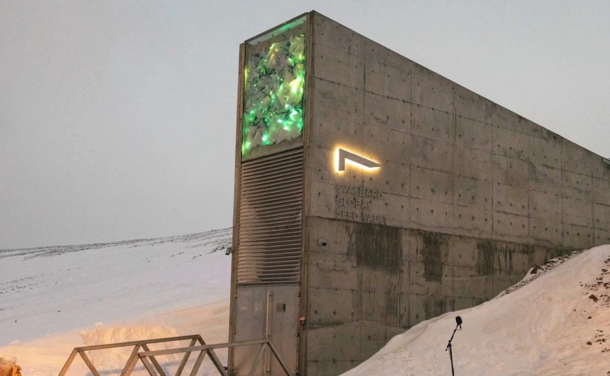 Almacén de semillas en el Ártico noruego, donde se depositarán las semillas españolas. 