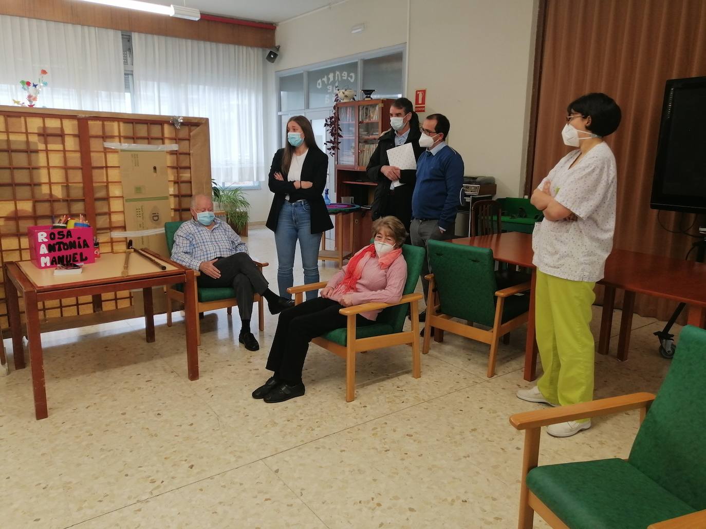 La Junta prevé finalizar en abril las dos nuevas unidades de convivencia de la residencia de mayores de Armunia .