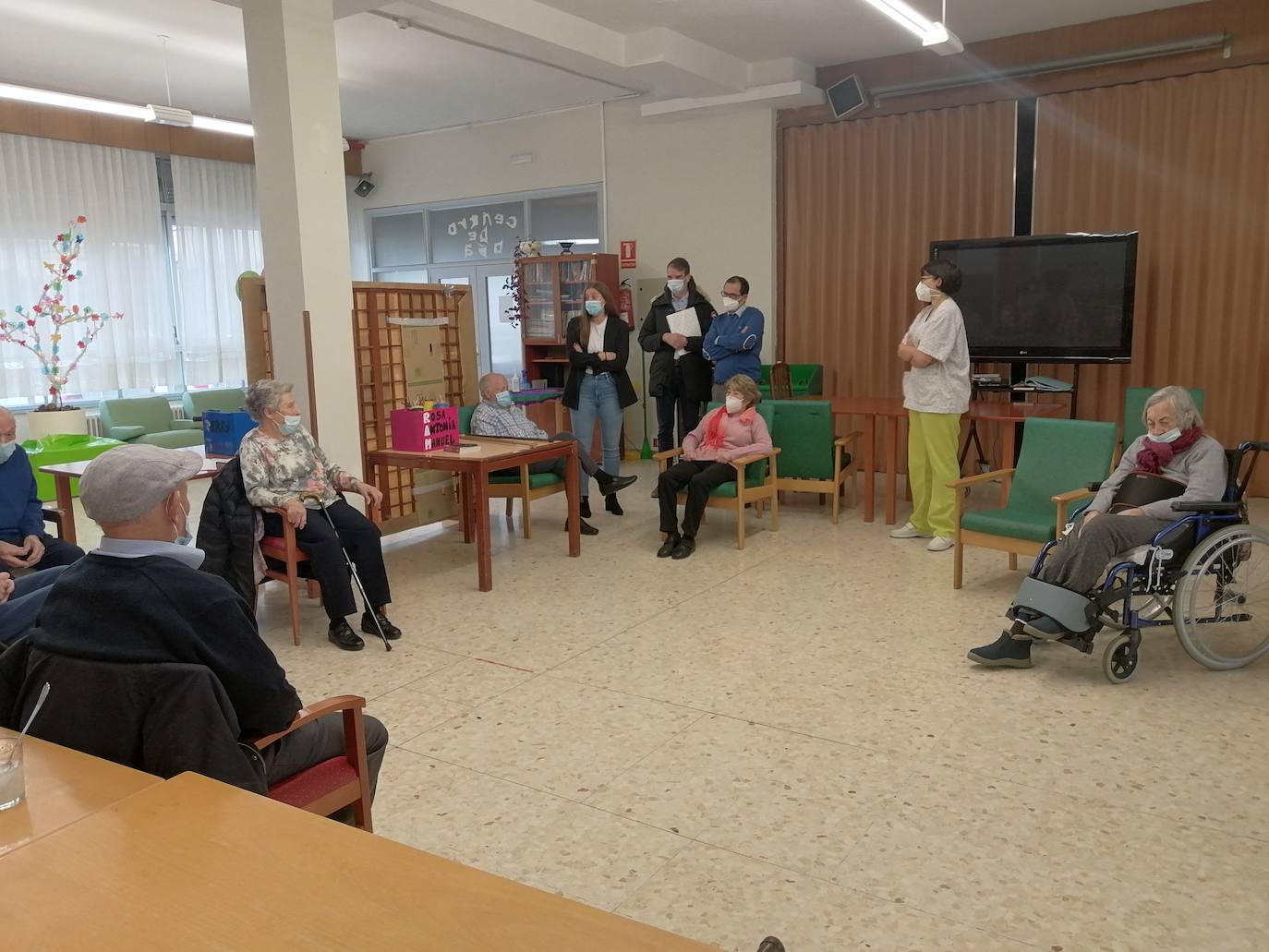 La Junta prevé finalizar en abril las dos nuevas unidades de convivencia de la residencia de mayores de Armunia .