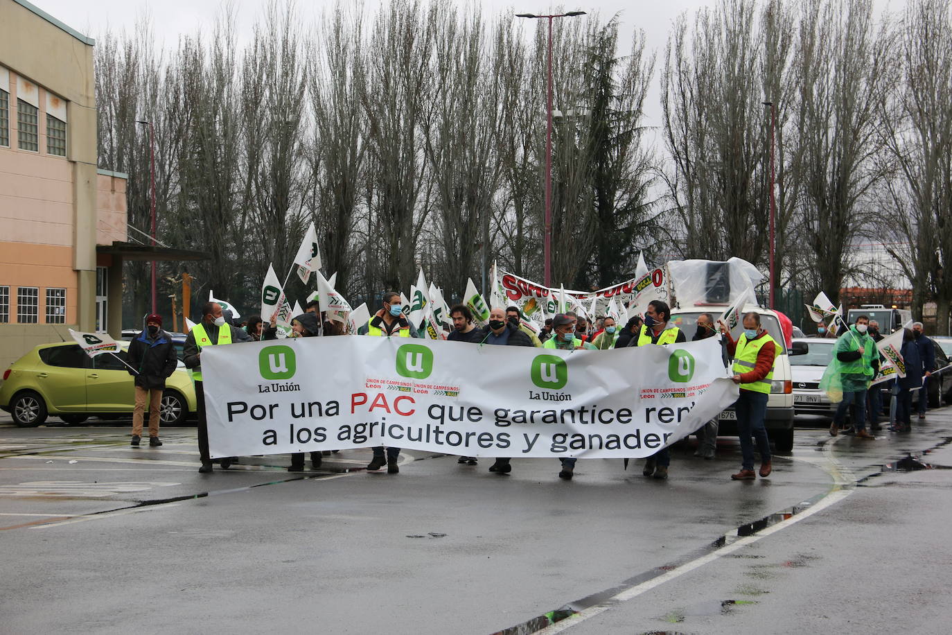 Manifestación de UCCL por las calles de la capital leonesa. 