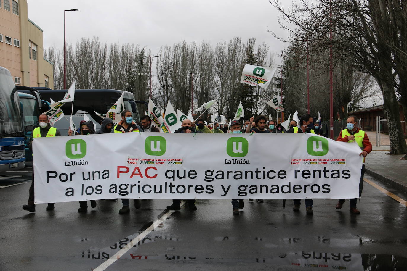 Manifestación de UCCL por las calles de la capital leonesa. 