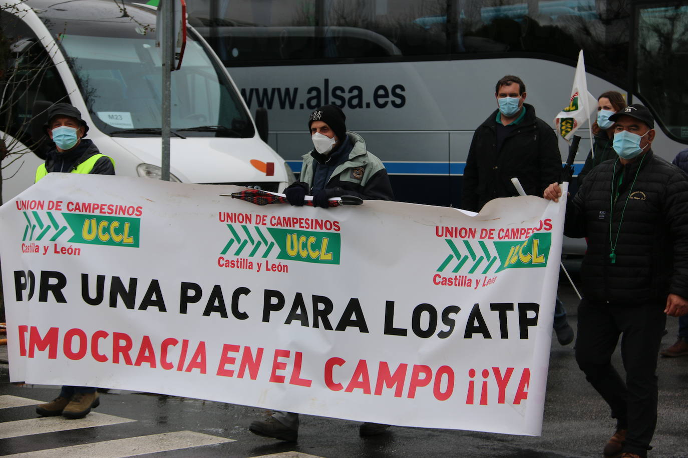 Manifestación de UCCL por las calles de la capital leonesa. 