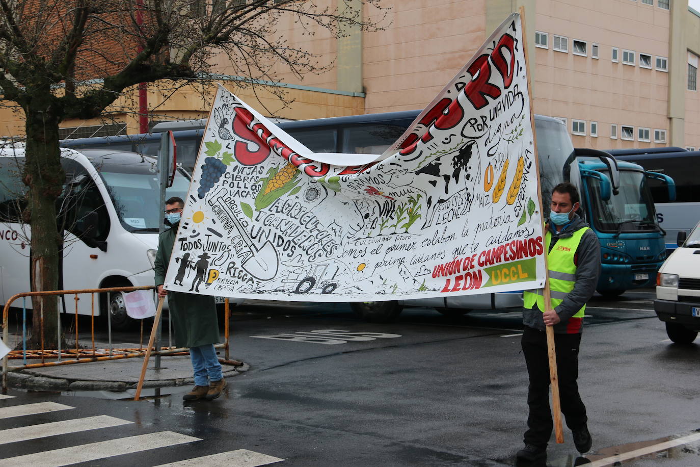 Manifestación de UCCL por las calles de la capital leonesa. 