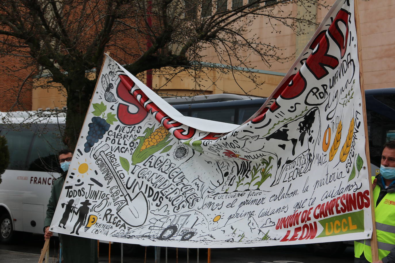 Manifestación de UCCL por las calles de la capital leonesa. 