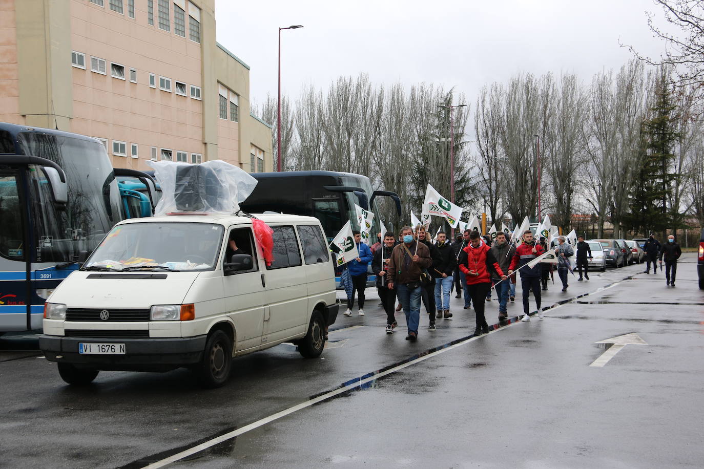 Manifestación de UCCL por las calles de la capital leonesa. 