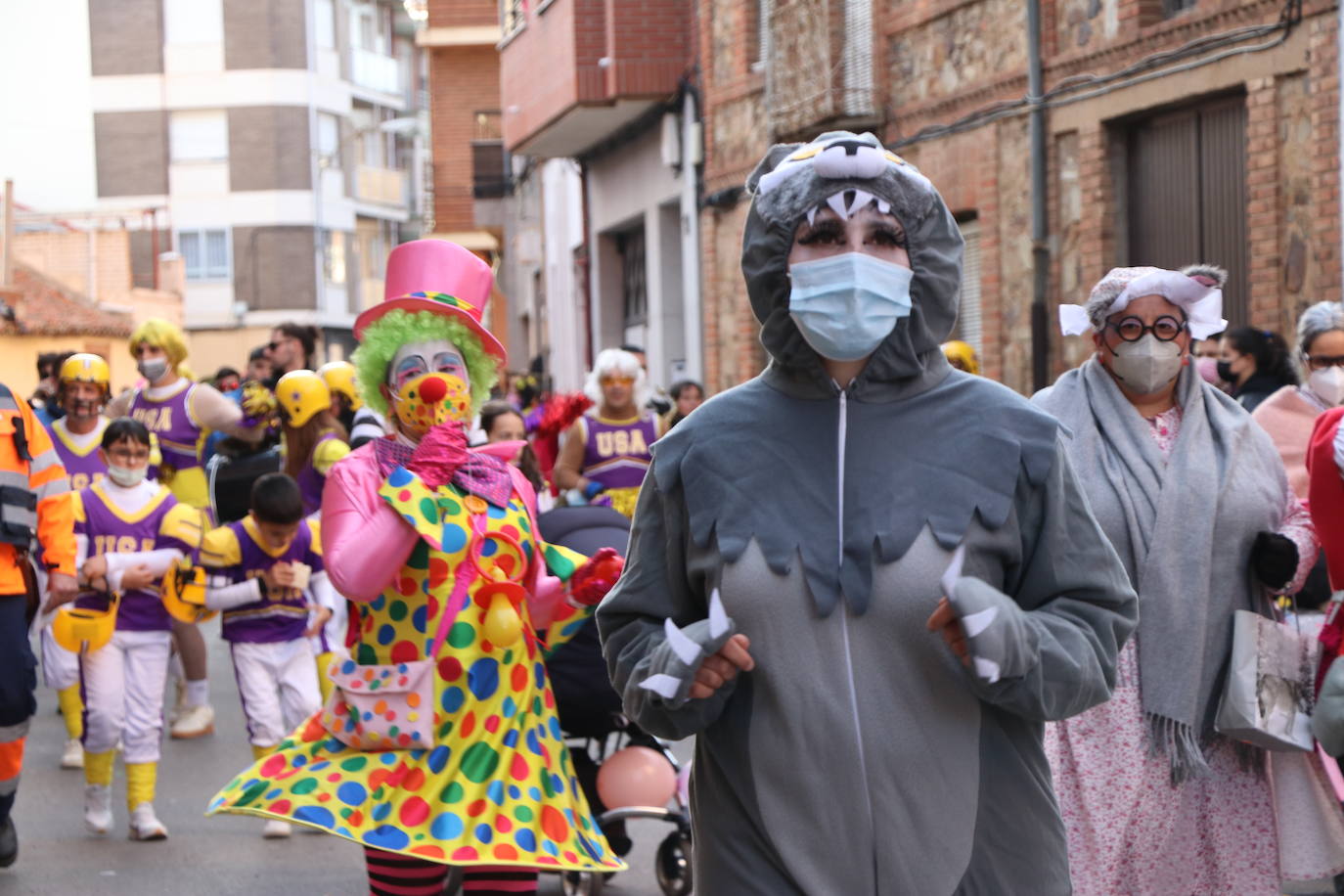 Cabalgata del sábado de Piñata en Astorga.