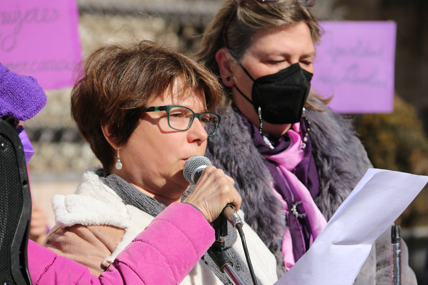 Fotos: Manifiesto y concentración feminista en Botines