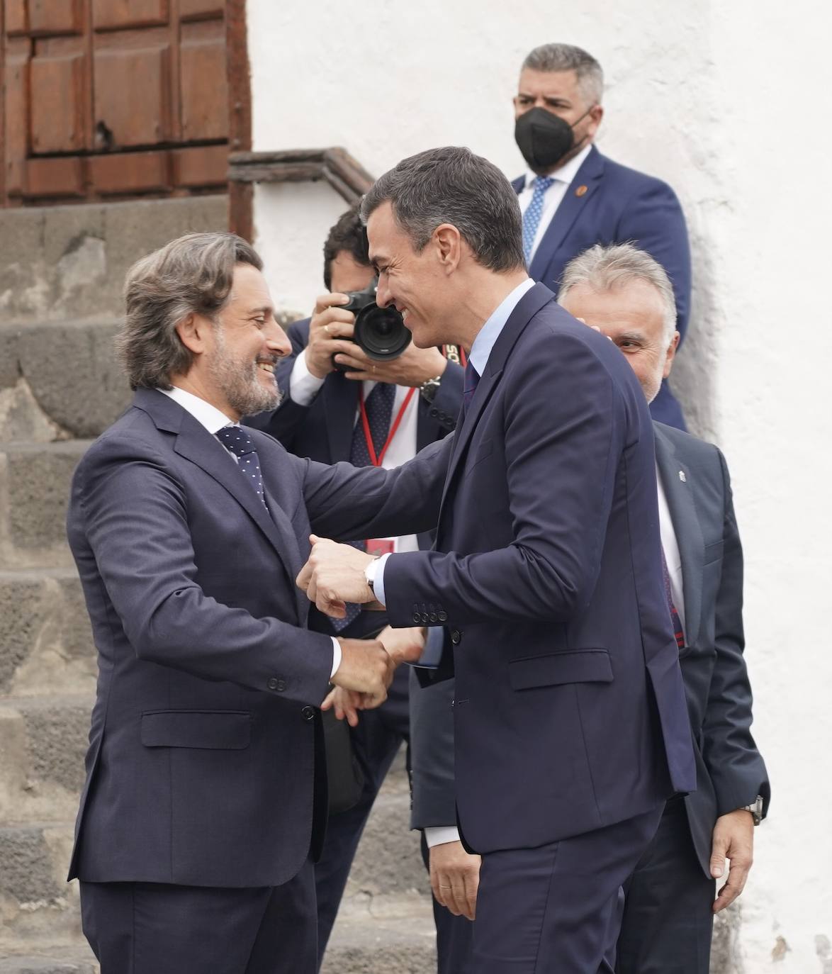 El presidente en funciones de la Junta de Castilla y León, Alfonso Fernández Mañueco, asiste al acto de homenaje a la ejemplaridad del pueblo de La Palma presidido por los reyes de España. Previsión con horario peninsular.