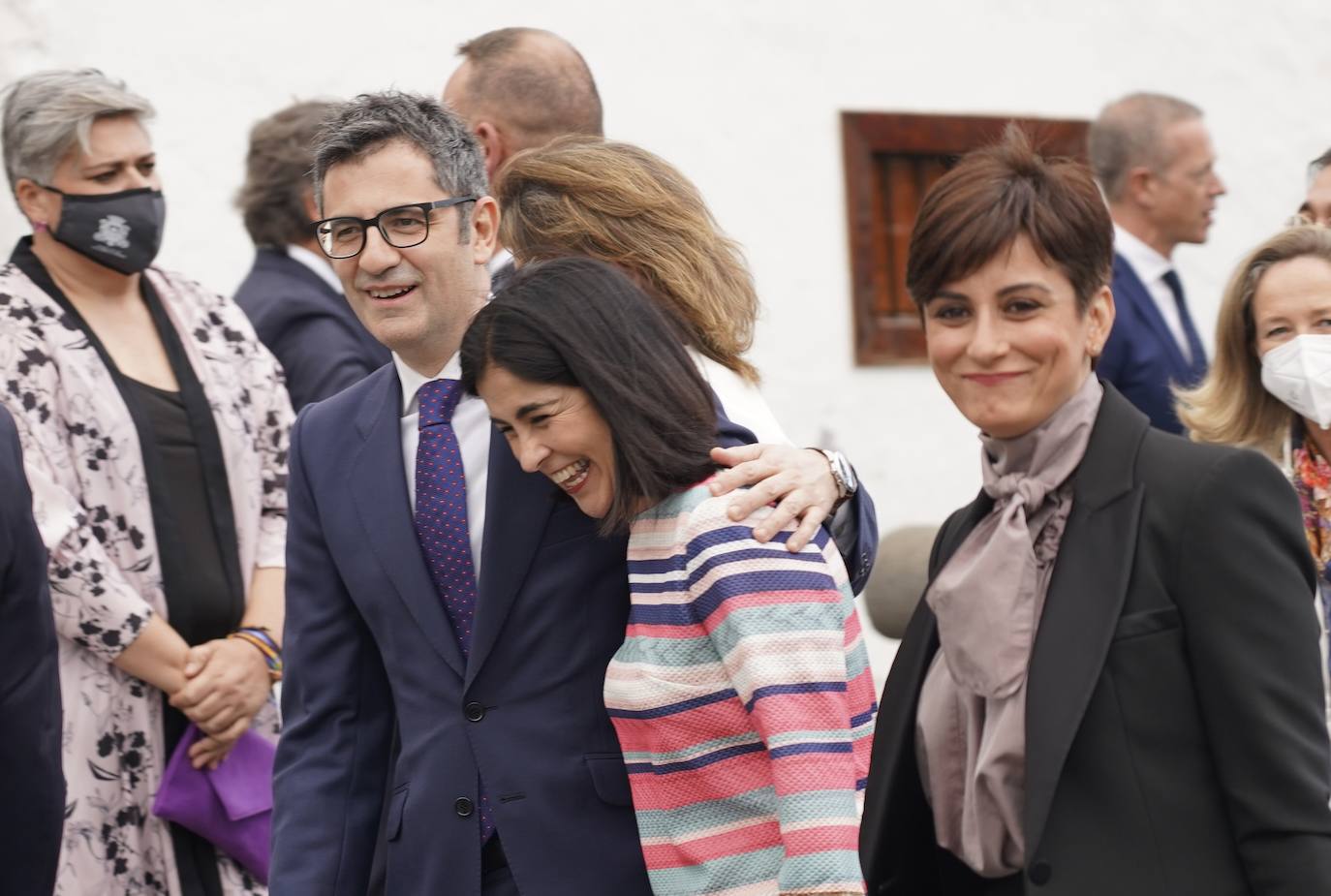 El presidente en funciones de la Junta de Castilla y León, Alfonso Fernández Mañueco, asiste al acto de homenaje a la ejemplaridad del pueblo de La Palma presidido por los reyes de España. Previsión con horario peninsular.