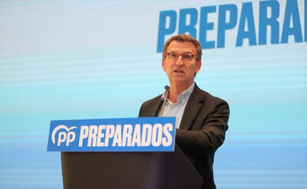 El presidente de la Xunta de Galicia y precandidato a la presidencia del PP nacional, Alberto Núñez Feijóo.