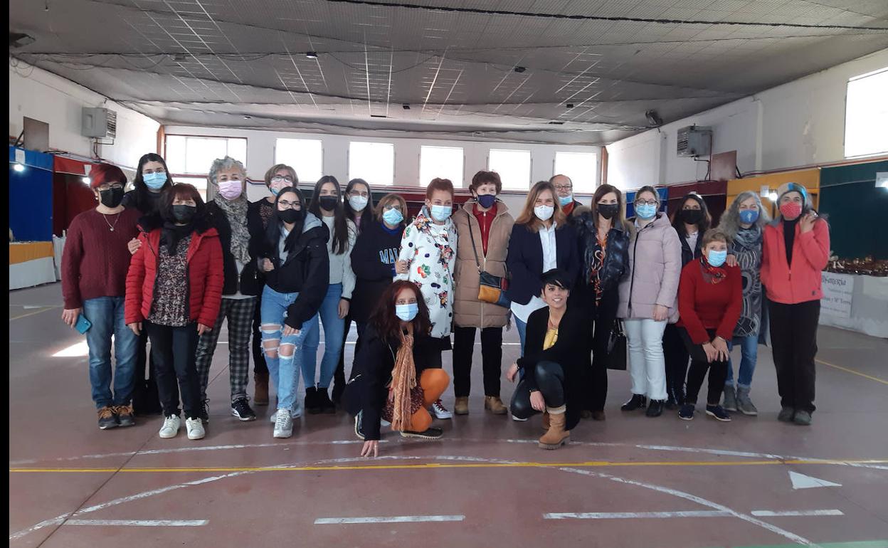 Inauguración de la exposición en La Bañeza.