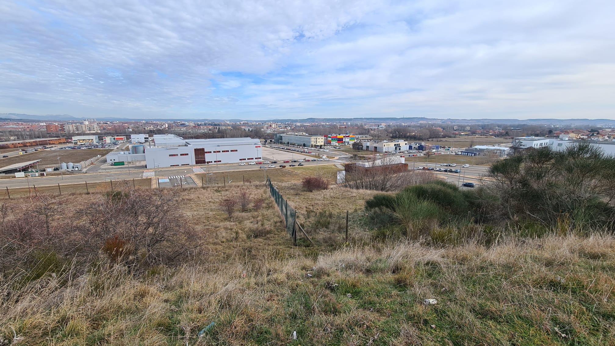 Imagen de una de las zons de la pedanía de Oteruelo que será ocupada por la ampliación del parque tecnológico. 