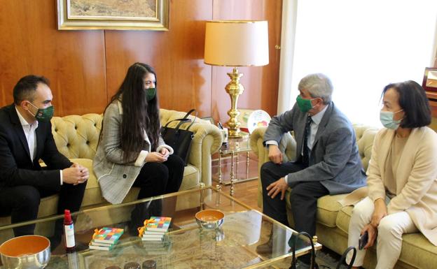 Recepción en el Rectorado de la Universidad de León.