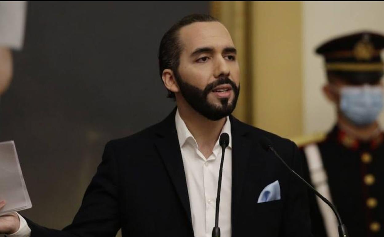 El presidente de El Salvador Nayib Bukele.