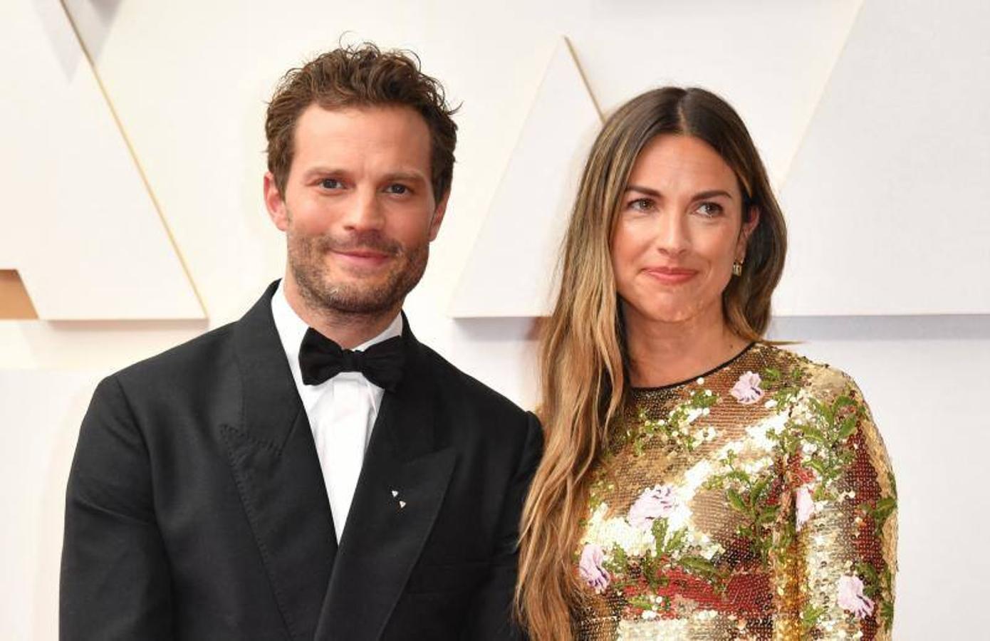 El actor Jamie Dornan y su mujer, Amelia Warner.