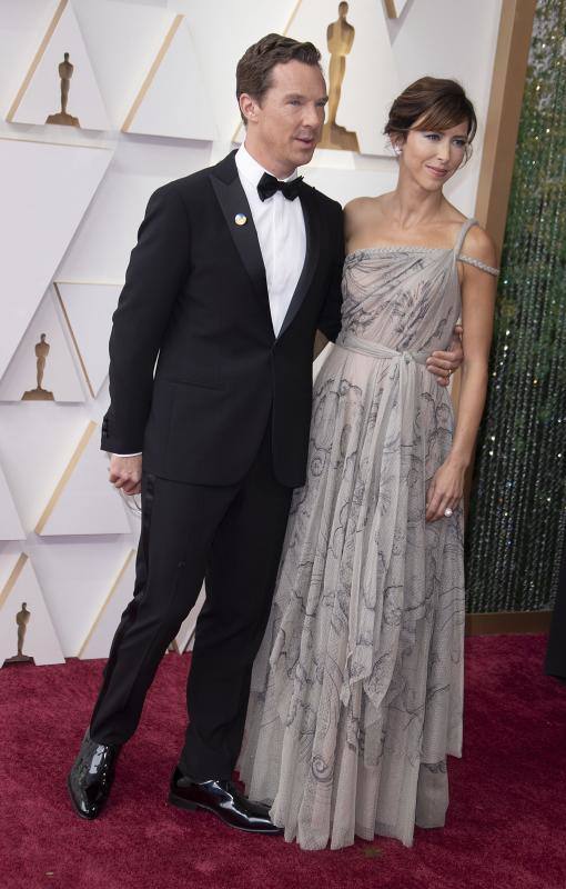 El actor Benedict Cumberbatch y Sophie Hunter. 