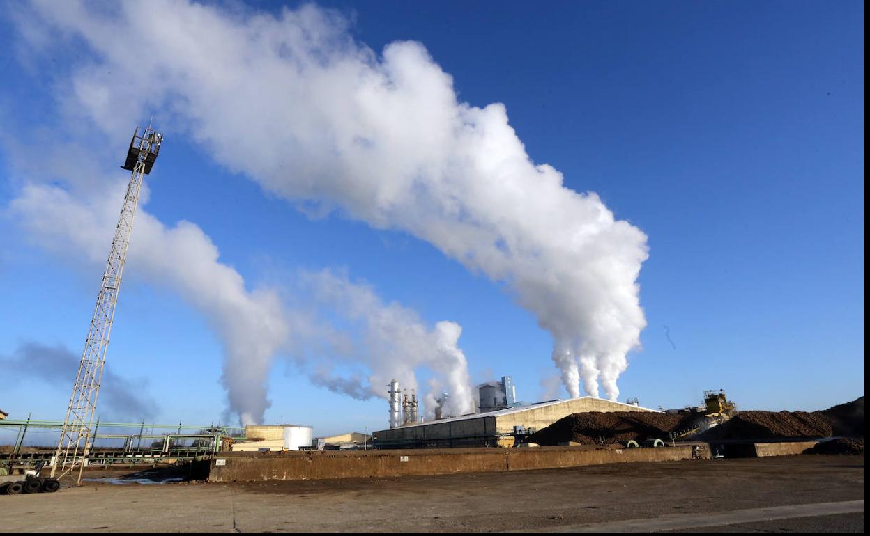 La azucarera de Acor en Olmedo, provincia de Valladolid.