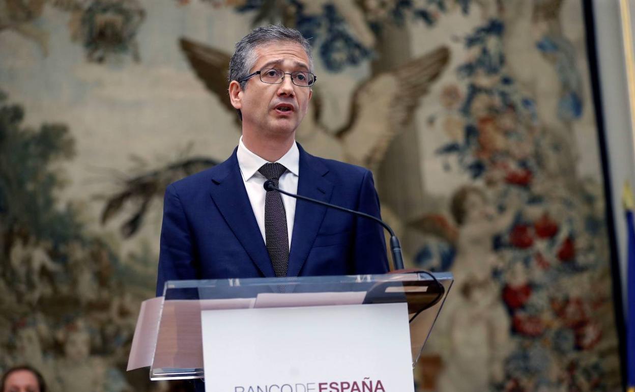 El gobernador del Banco de España, Pablo Hernández de Cos. 