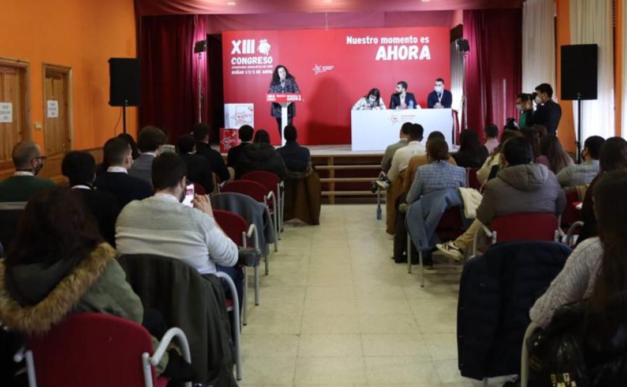 Uno de los momentos del Congreso del PSOE en Boñar