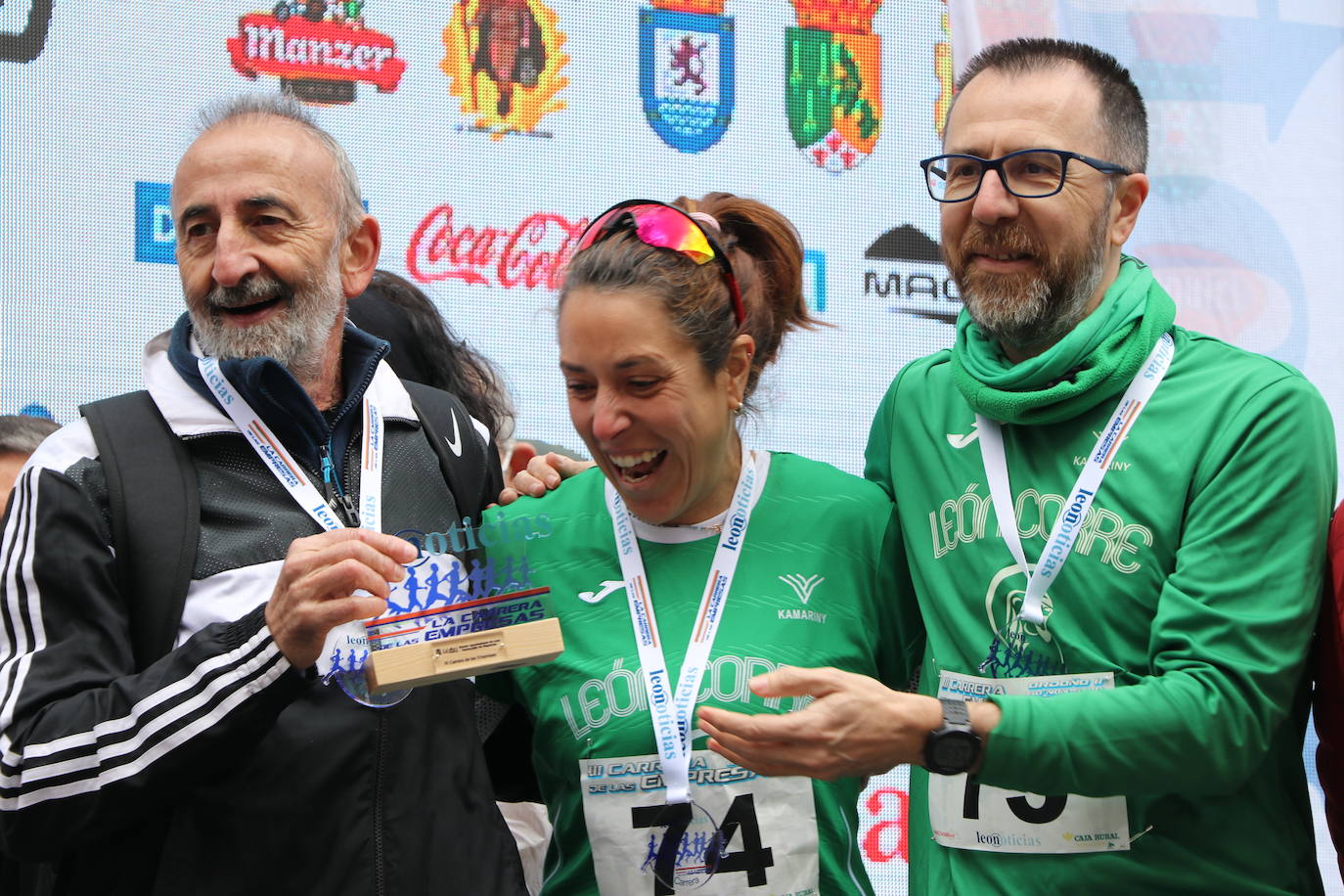 Individuales, por parejas, mixtos y por equipos, éstos son los ganadores de la III edición de la Carrera de las Empresas organizada por Leonoticias.