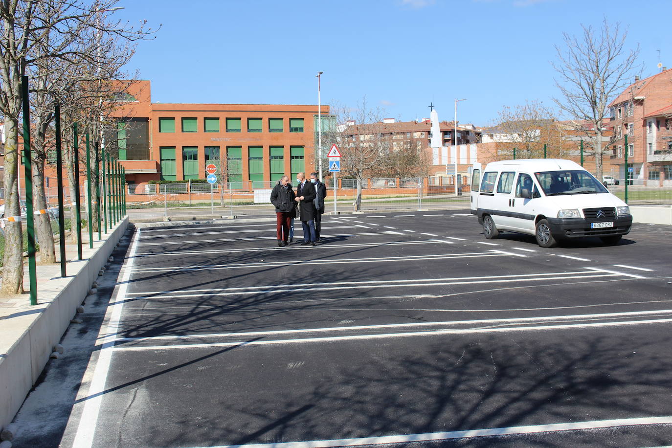 Fotos: Obras en el parking de autocaravanas de La Granja