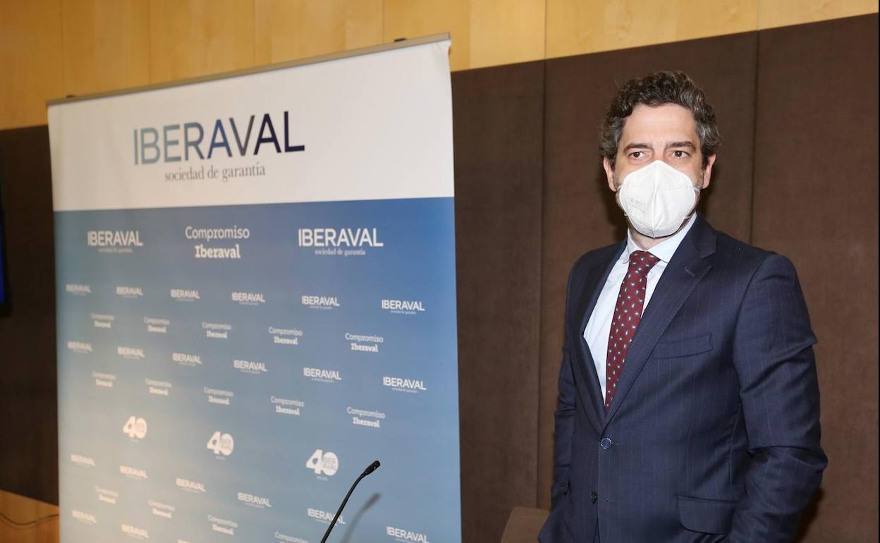 El presidente de Iberaval, César Pontvianne, este jueves en rueda de prensa.