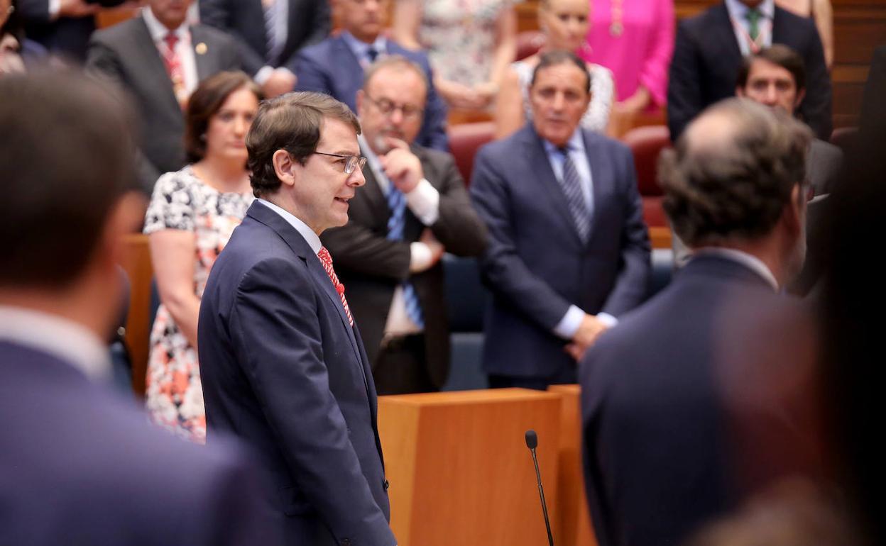 Toma de posesión del presidente electo de la Junta de Castilla y León, Alfonso Fernández Mañueco