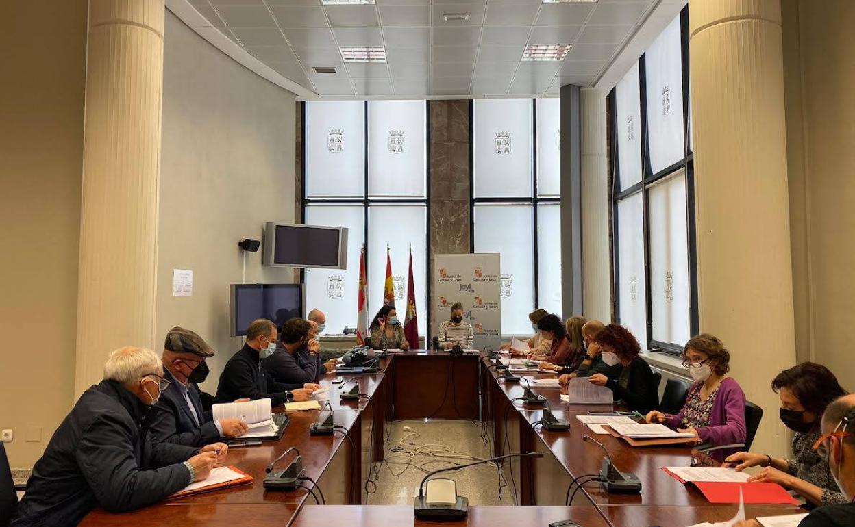 La delegada territorial de la Junta en León, Ester Muñoz preside la Comisión Territorial de Mejoras. 