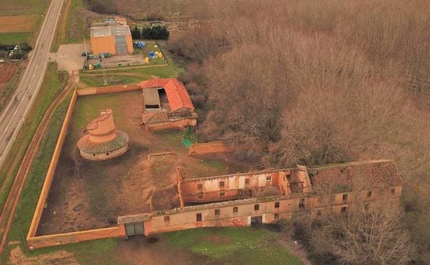 Imagen aérea del molino en esta zona de la provincia de León.