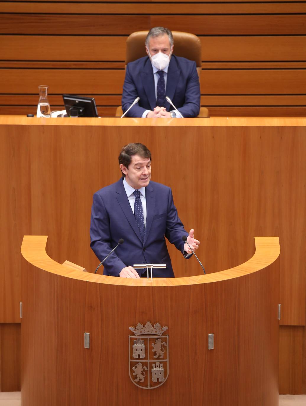 Sesión de investidura del candidato a la Presidencia de la Junta de Castilla y León, Alfonso Fernández Mañueco.