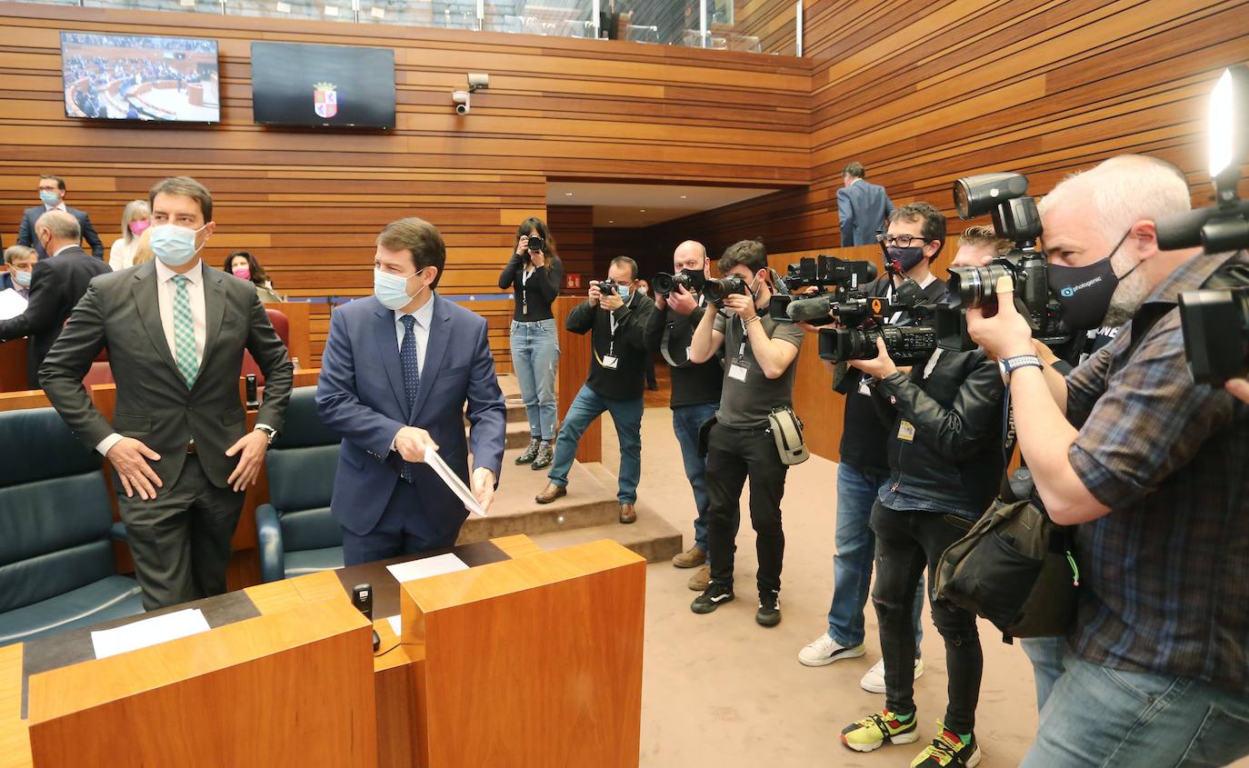 Sesión de investidura del candidato a la Presidencia de la Junta de Castilla y León, Alfonso Fernández Mañueco.