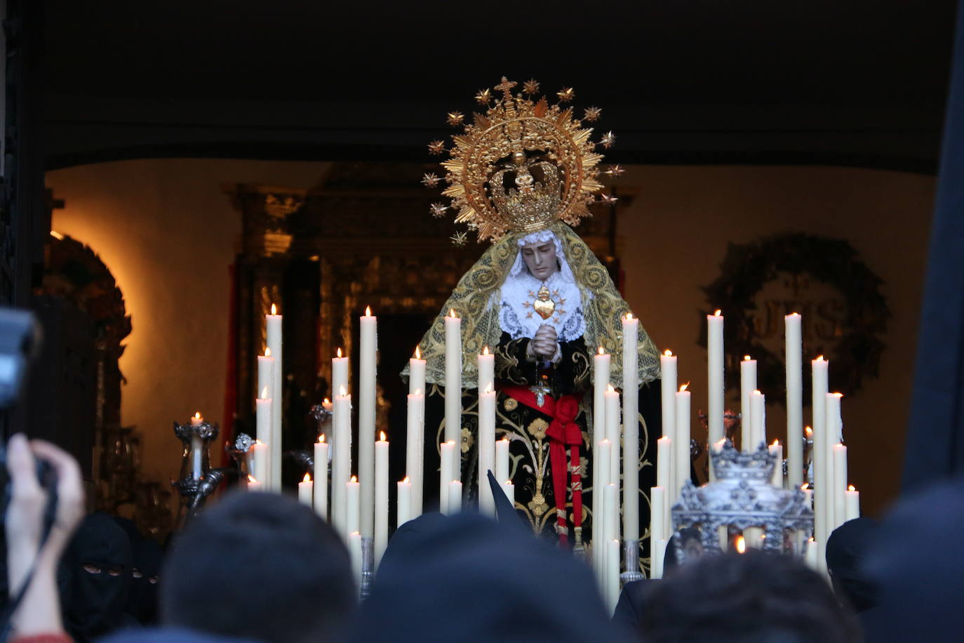 Uno de los momentos de la Procesión del Dolor de Nuestra Madre. 