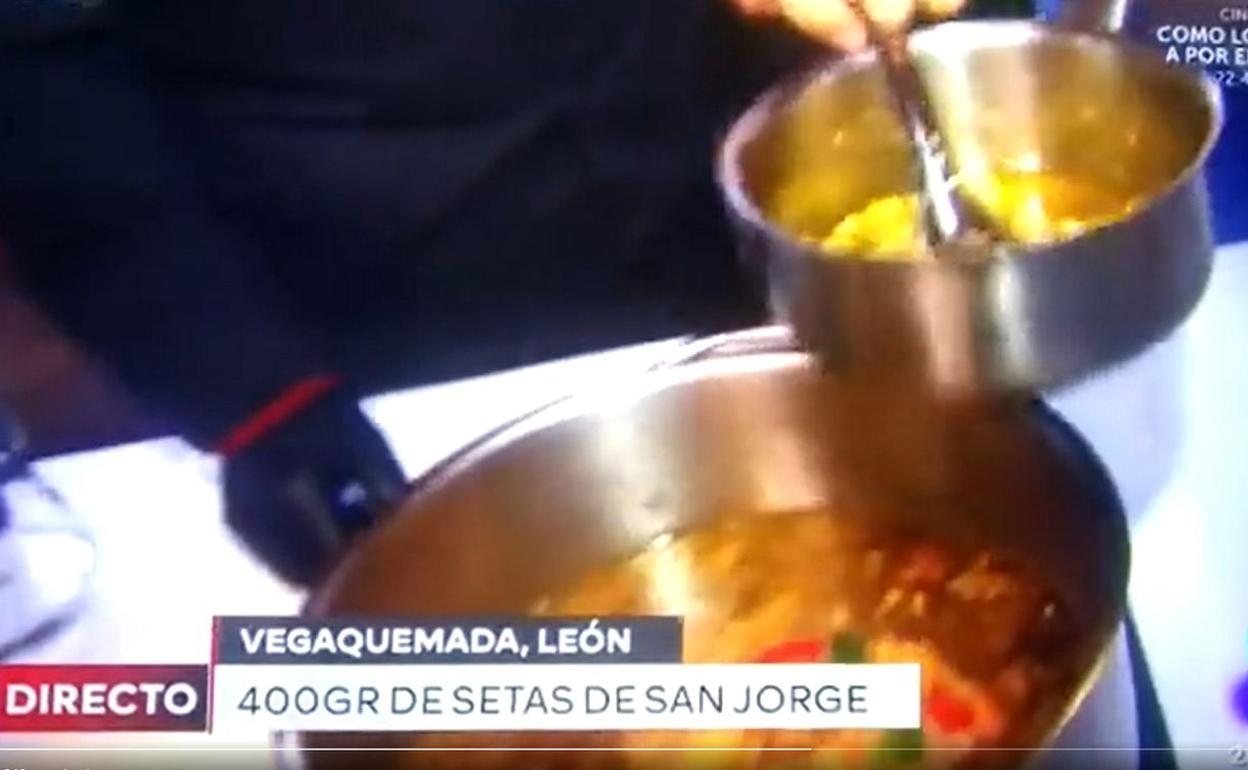 Imagen del programa de televisión en el que se hace la referencia 'castellana' a Vegaquemada. 