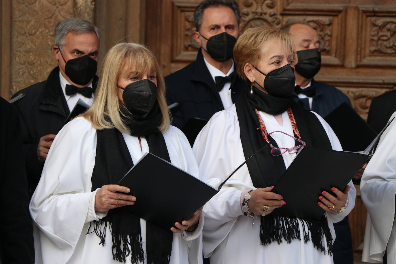 Uno de los momentos de la Procesión del Perdón. 