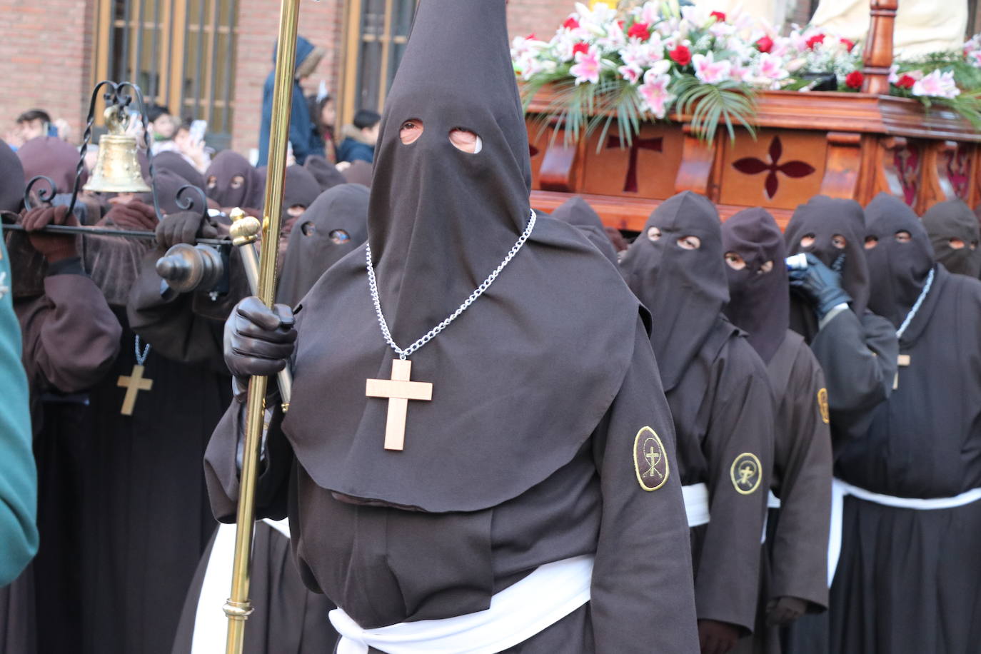 Uno de los momentos de la Procesión del Perdón. 