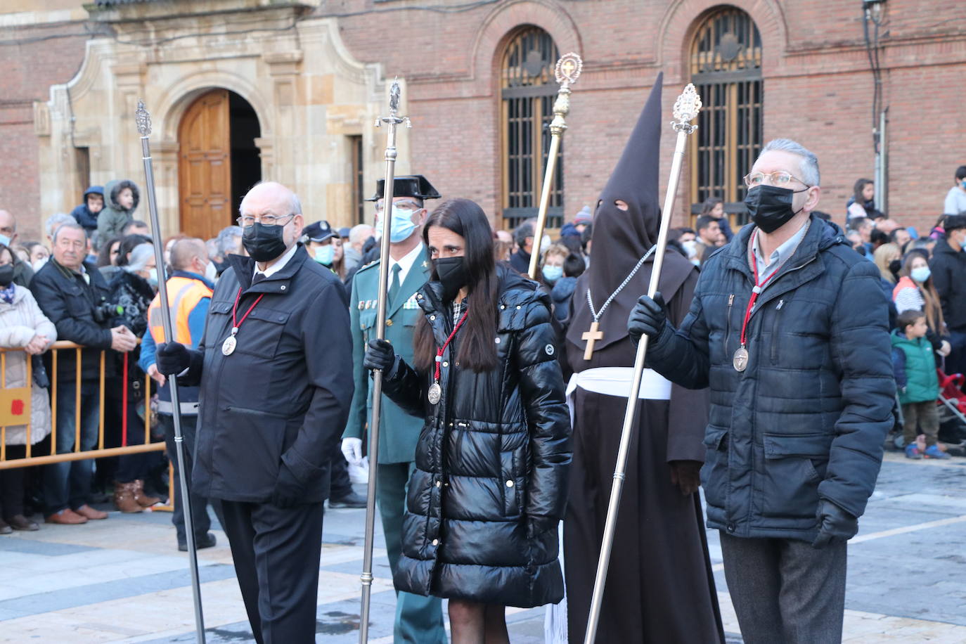 Uno de los momentos de la Procesión del Perdón. 