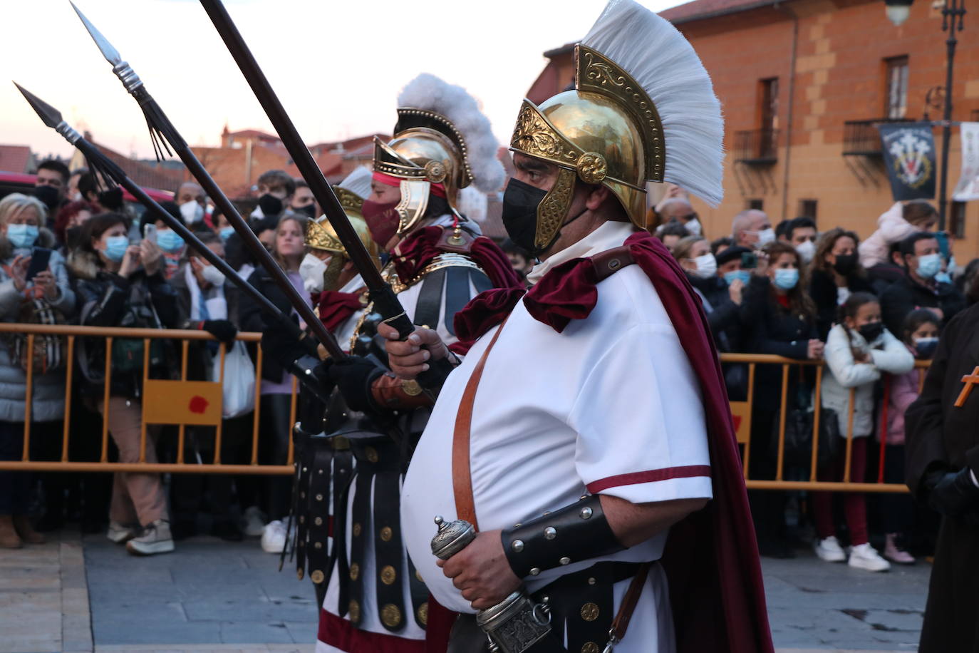 Uno de los momentos de la Procesión del Perdón. 