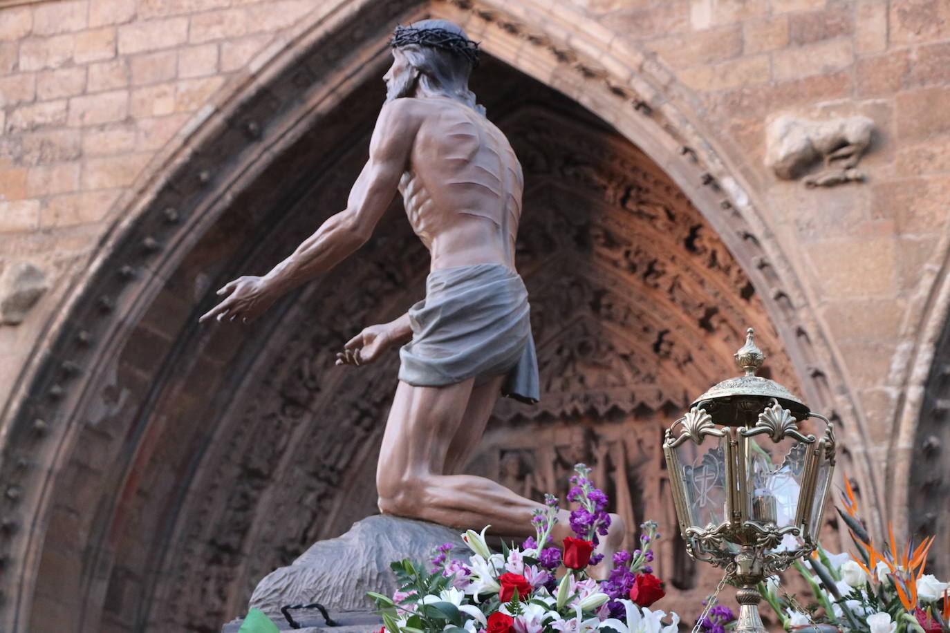 Uno de los momentos de la Procesión del Perdón. 