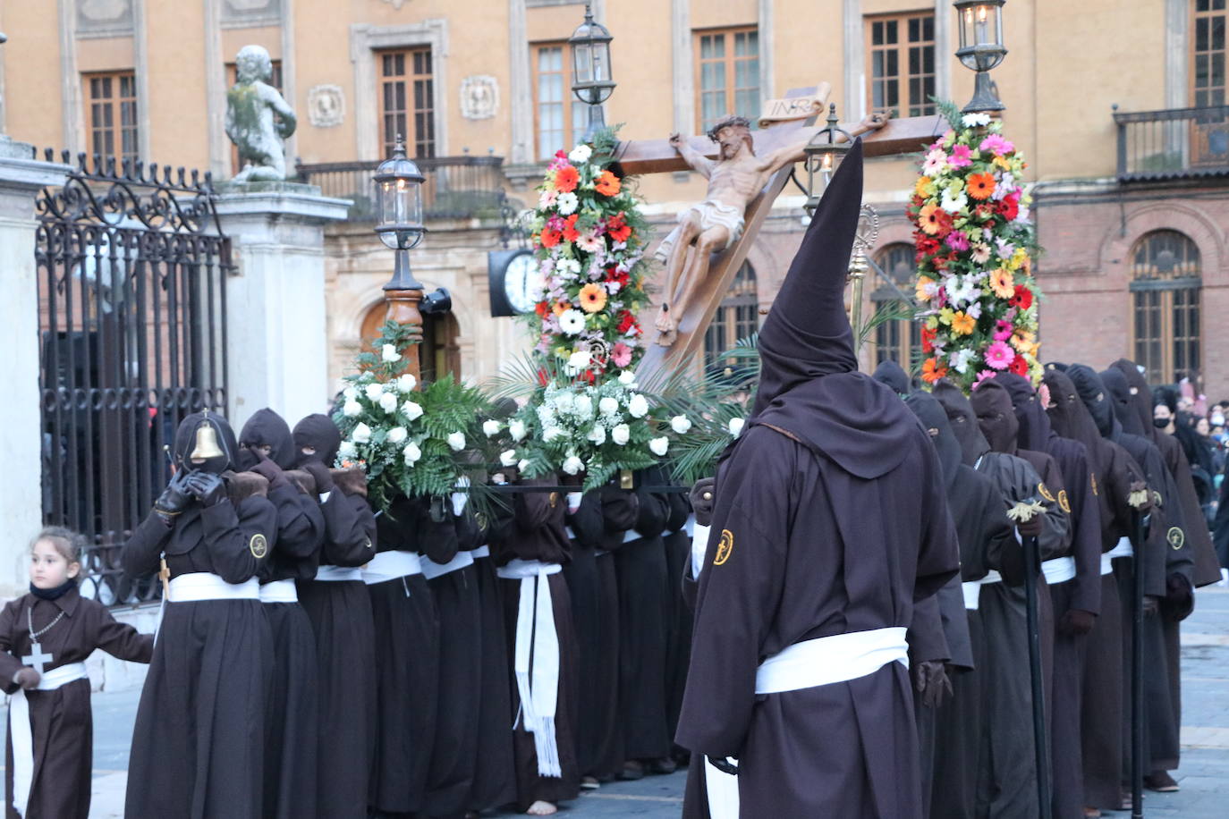 Uno de los momentos de la Procesión del Perdón. 