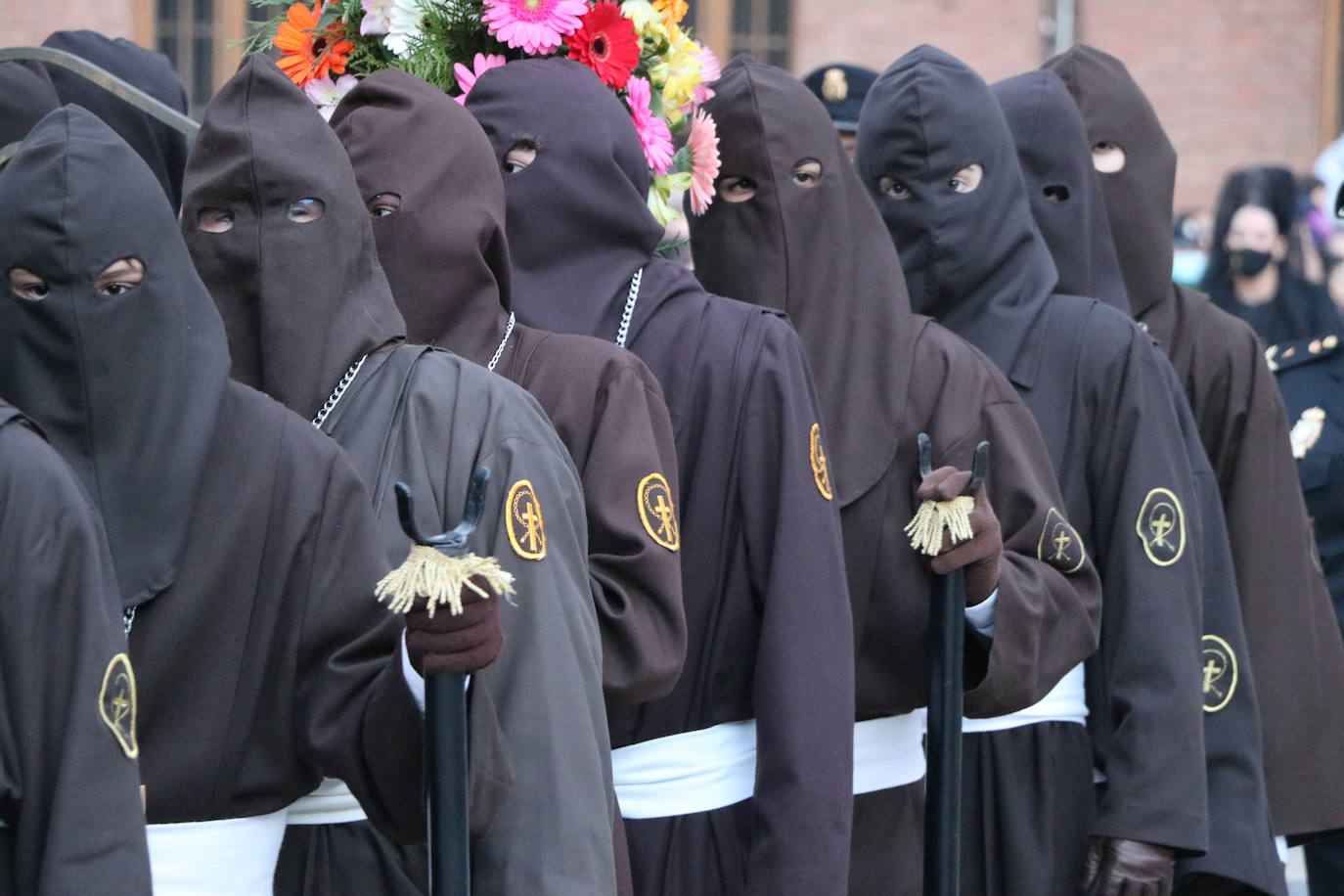 Uno de los momentos de la Procesión del Perdón. 