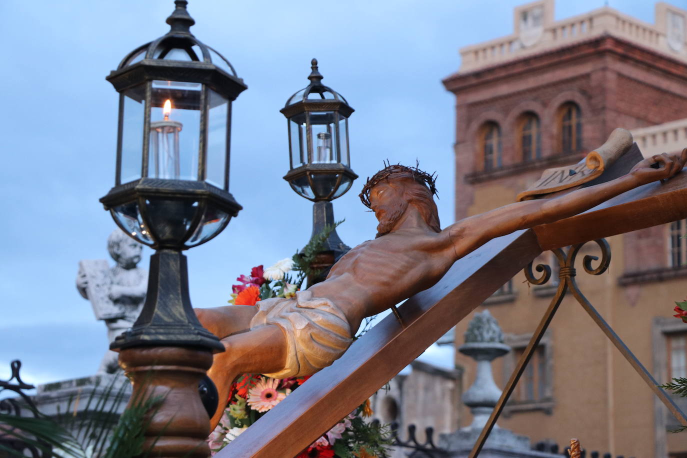 Uno de los momentos de la Procesión del Perdón. 