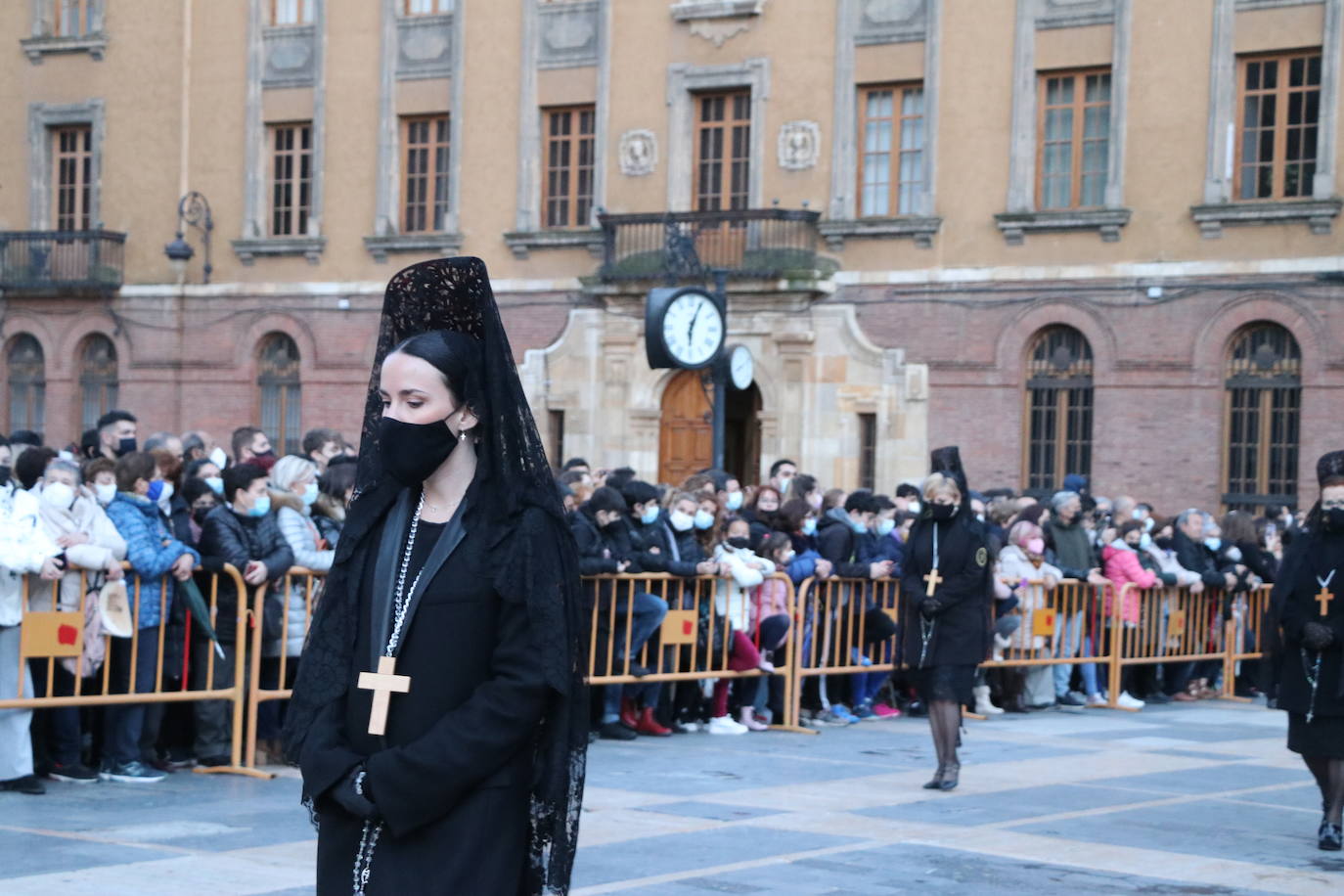 Uno de los momentos de la Procesión del Perdón. 