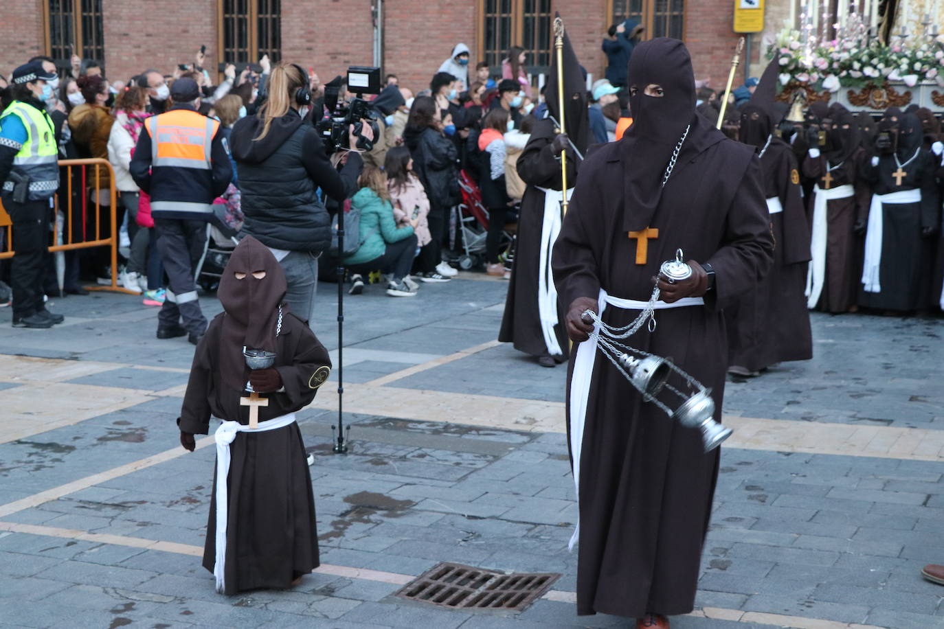 Uno de los momentos de la Procesión del Perdón. 