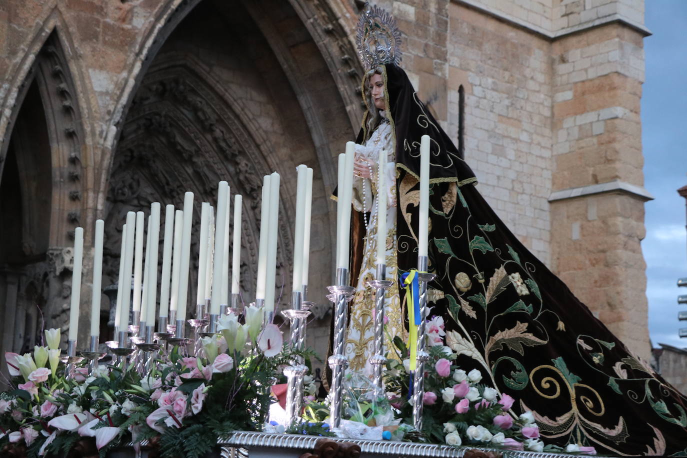 Uno de los momentos de la Procesión del Perdón. 