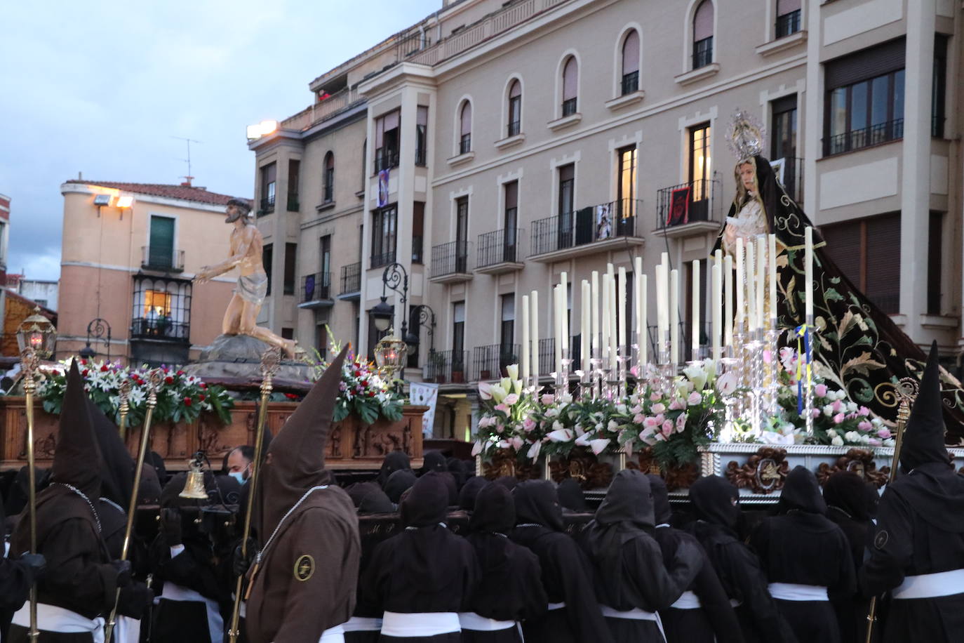 Uno de los momentos de la Procesión del Perdón. 