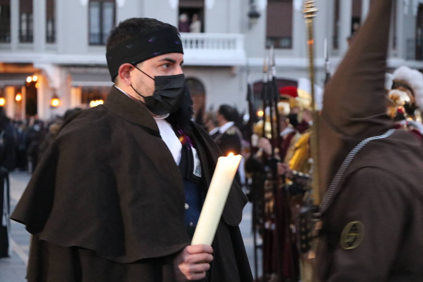 Uno de los momentos de la Procesión del Perdón. 